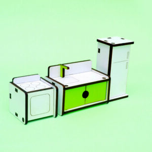 Muebles COCINA p/Casa Madera